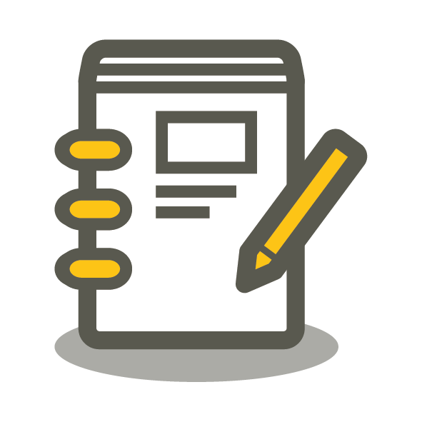 pen and note pad icon
